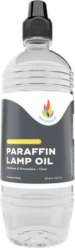 Vista 6 de The Dreidel Company Aceite líquido para lámpara de parafina, 1 litro, sin humo, inodoro, combustible ultra limpio para uso en interiores