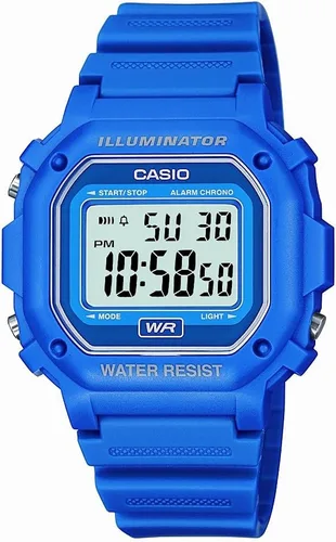 Vista 7 de Casio F108WH Series Men's Digital Watch Illuminator Water Resistant LED Light Daily Alarm 1/100 SEC Stopwatch 3 Hands (HR, Min, SEC)