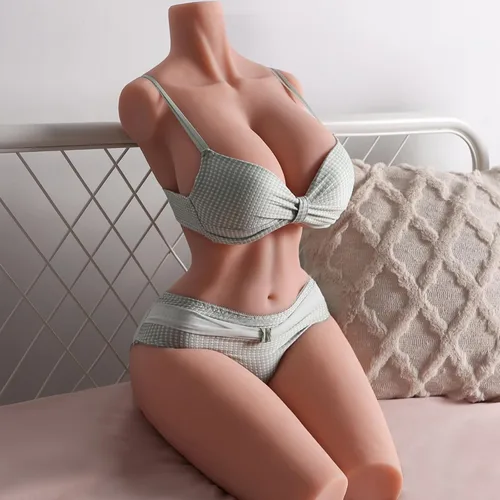 Vista 20 de Torso de muñeca sexual de 9 libras, muñeca sexual de tamaño completo, masturbador masculino con pechos grandes, culo realista para pecho anal