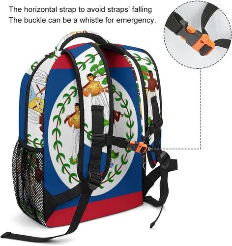 Vista 3 de Banderas de viaje para laptop con la bandera de Belice, unisex, a la moda, para la universidad
