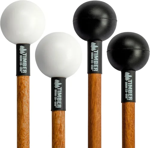 Vista 7 de Timber Drum Co. Paquete de Mazos de Percusión — ENSAMBLADO EN EE.UU. — Baquetas para Marimba, Redoble de Platillos, Glockenspiel, Bloque de Madera