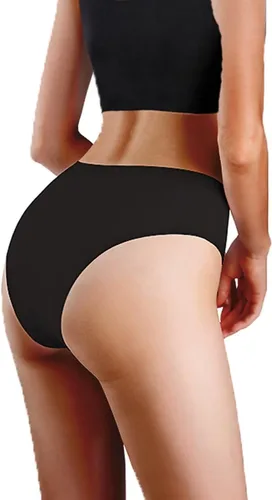 Vista 3 de Ropa interior sin costuras para mujer, bragas invisibles, paquete de 4 (XS XL)