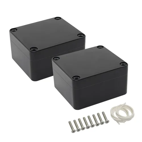 Vista 28 de LeMotech Caja de conexiones eléctricas de plástico ABS Caja de proyectos IP65 impermeable Caja de derivación universal para electrónicas Negro 2.48x