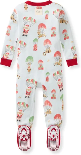 Vista 103 de Burt's Bees Baby Pijama para bebé niña, 100% algodón orgánico, pijama de una pieza, overol diagonal con cremallera, ajuste cómodo