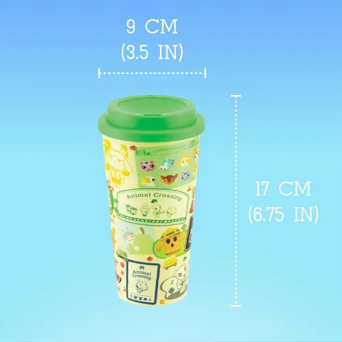 Vista 5 de Paladone PP7723NN Animal Crossing Taza de viaje con licencia oficial, Plástico, Multicolor, 350 ml