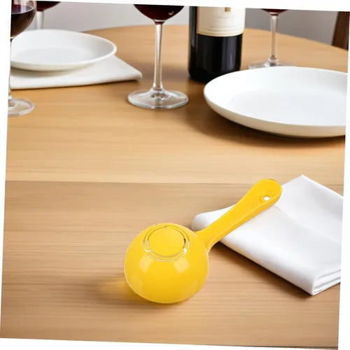 Vista 3 de Hemoton 2 piezas de plástico de paleta de arroz para servicio de alimentos, pala de arroz semicircular, pala de arroz antiadherente, espátula