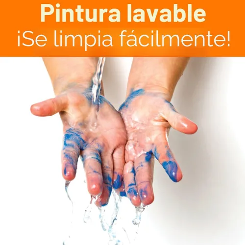 Vista 4 de Crayola Pinturas lavables para dedos (6 unidades), suministros de pintura para preescolares y niños pequeños, juego de pintura de dedos para niños