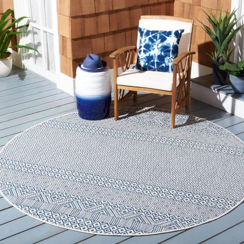 Vista 20 de SAFAVIEH Alfombra lavable al aire libre, colección Courtyard - 2'3" x 5', gris y negro, no desprende pelusa y fácil limpieza, ideal para patio