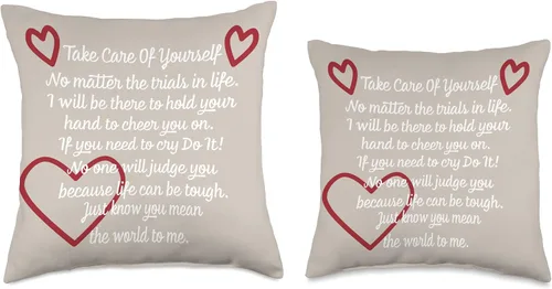 Vista 3 de DesignsByKelley Best Wishes Fast Recovery Gifts Cojín inspirador con texto en inglés «Get Well Gift» Hope You Feel Better Soon, 16 x 16 pulgadas