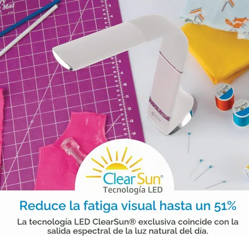 Vista 3 de OttLite Lámpara de escritorio LED recargable con tecnología ClearSun LED - Portátil, regulable y cuello de cisne flexible - Lámpara de tarea apta