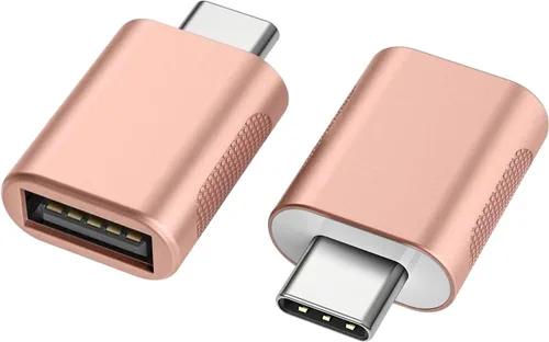 Vista 9 de Adaptador USB-C a USB 3.0 (paquete de 2), Thunderbolt 4/3 a USB hembra OTG para MacBook 2025, iPad 2025, Samsung, más dispositivos tipo C