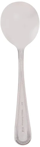 Vista 3 de Winco Juego de cucharas de caldo de 12 piezas, acero inoxidable 18-0, plata