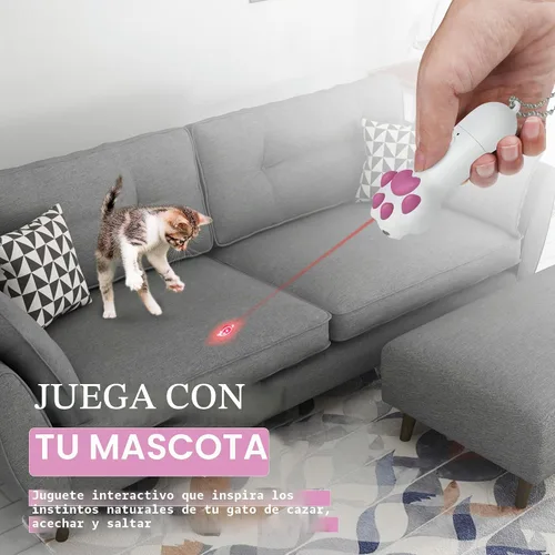 Vista 5 de FYNIGO Juguetes interactivos para gatos y perros de interior, 7 en 1 recargable por USB, juguete para perseguir y hacer ejercicio