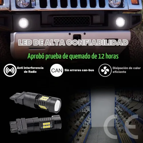 Vista 6 de H2 LED Lámparas de Marcha Diurna para Hummer H2 2003 2004 2005 2006 2007 2008 2009 DRL Lámparas de Posición de 21 Chips SMD 1200 Lúmenes Luz