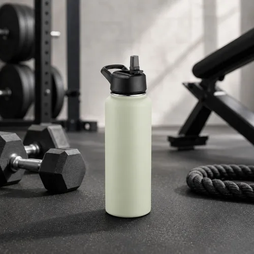 Vista 94 de SIPX™ Botella de Agua Aislada de 18 oz con 3 Tapas – Acero Inoxidable a Prueba de Fugas, Triple Aislamiento – Frío 24 Horas/Caliente 12 Horas – Negro