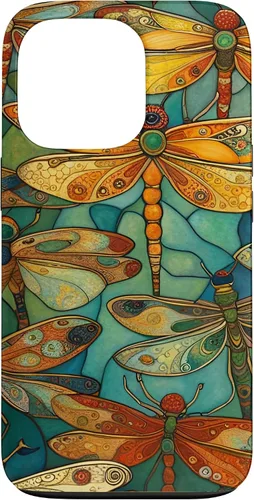 Vista 10 de iPhone 16 Dragonfly Party III Pretty Dragonflies In A Garden Flying Case