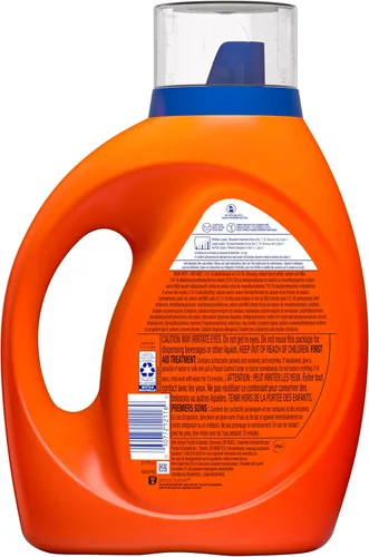 Vista 13 de Tide Detergente líquido para ropa, aroma Clean Breeze, 48 cargas, 60 onzas líquidas, funciona en el 100% de las manchas comunes