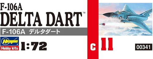Vista 3 de Hasegawa HAC11 1:72 Escala F-106A Delta Dart Model Kits de construcción
