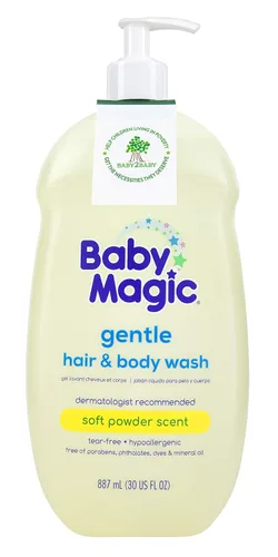 Vista 9 de Baby Magic Jabón y champú 2 en 1, caléndula y coco, aceite de caléndula y aceite de coco, 30 onzas líquidas