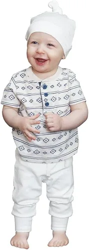 Vista 2 de Owlivia Sombrero orgánico del nudo del bebé, gorritos del bebé del hospital recién nacido, casquillo infantil unisex