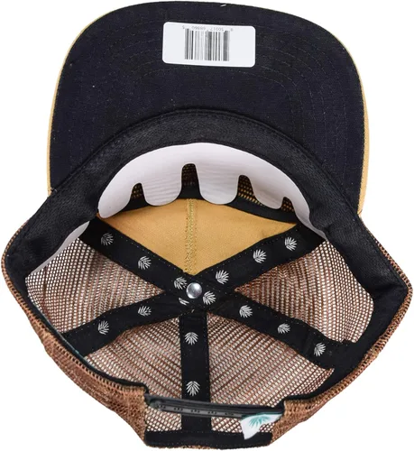 Vista 6 de Sendero Provisions SPCH121F26B00 Provisions Daggum Retro Pop-Up Sombrero de malla Snapback (Sólo sombrero) Amarillo, Talla única, Amarillo
