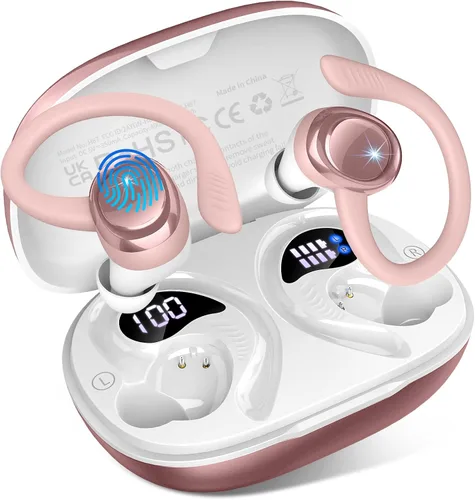 Vista 20 de Ltinist Auriculares inalámbricos, auriculares Bluetooth 5.4 deportivos de 75 horas, auriculares Bluetooth 2026, graves profundos sobre los oídos