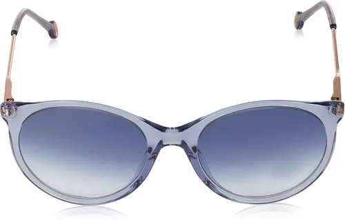 Vista 2 de Carolina Herrera Lentes de sol redondos para mujer con sombreado violeta CH 0069S 0MVU DG 56