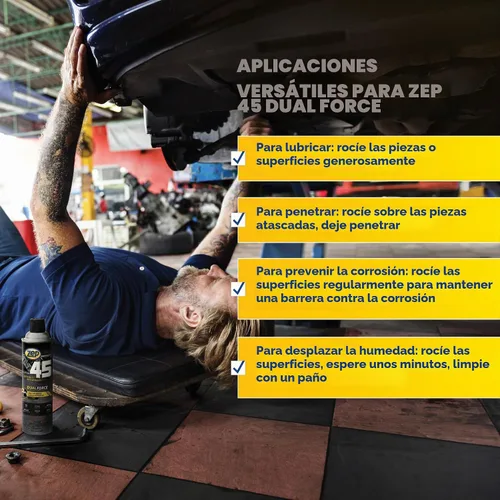 Vista 3 de Zep 45 Dual Force Lubricante y Penetrante 14 Oz - UN CANTE