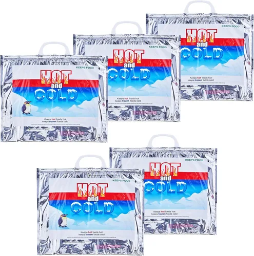 Vista 21 de Superio Bolsas Aisladas Calientes y Frías para Entrega de Alimentos, Bolsas de Compras de Comestibles, Almacenamiento de Alimentos para Comida