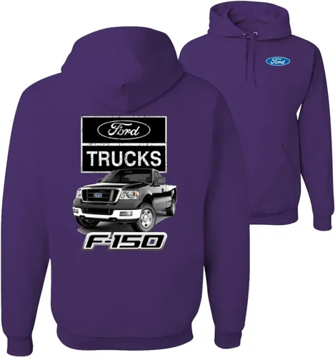 Vista 22 de Wild Bobby Ford Trucks F150 Pickup Cars and Trucks Front and Back - Sudadera con capucha unisex