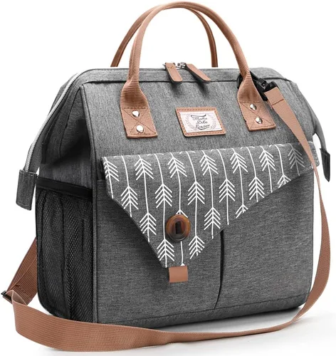 Vista 17 de Lekesky Lonchera térmica portátil para mujer, 11L, color gris