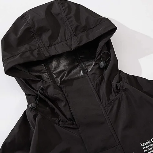 Vista 6 de Niepce Inc Chaquetas cortavientos con cremallera y cremallera para hombre