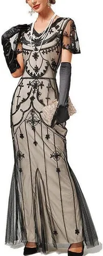 Vista 2 de New Years Eve Outfits Women Party Sexy Dress Fashion Solid Color Sequin Fringe Dress Plus Size Cocktail Dress
