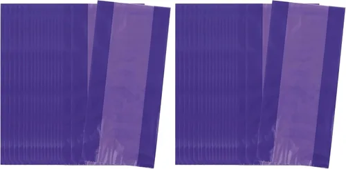 Vista 16 de Bolsas de plástico de celofán azul bebé para fiestas - 11.5" x 5" (30 unidades) Perfectas para regalos, dulces, golosinas