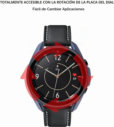 Vista 3 de E ECSEM Funda compatible con Samsung Galaxy Watch 4 Classic de 1.654 pulgadas, 1.811 pulgadas, 8 paquetes de funda protectora de TPU suave a prueba