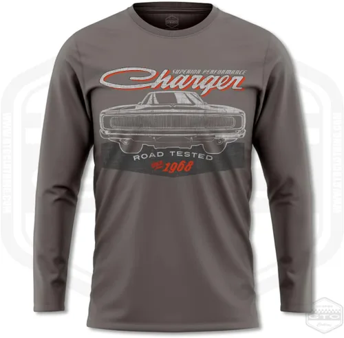 Vista 4 de 1968 Charger Road Tested Tribute - Camisa de manga larga para hombre, idea de regalo para fanáticos de los autos American Muscle S-3XL Fabricado
