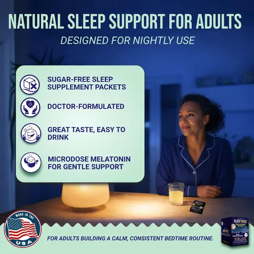 Vista 8 de Dr. Price's - Polvo natural para ayudar al sueño – Berry-Citrus, 30 paquetes Mezcla de bebida en polvo para dormir con magnesio, melatonina