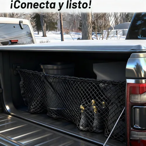 Vista 6 de Red de carga para portón trasero de cama compatible con Dodge Ram 1500 2500 3500 2019 2021 2022 2023 2024 2025