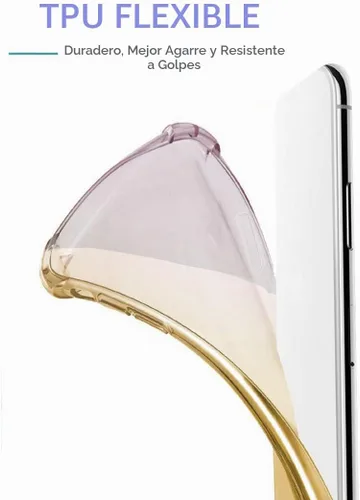 Vista 3 de Para Redmi Note 11 Pro/Note 11 Pro 5G/Redmi Note 11E Pro Caso, lindo gradiente transparente delgado a prueba de golpes suave flexible TPU cubierta