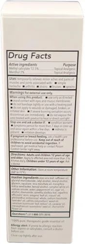 Vista 6 de Young Living Cool Azul Crema para aliviar el dolor, mezcla refrescante de mentol con aceites esenciales de gaulteria y menta, aroma vigorizante
