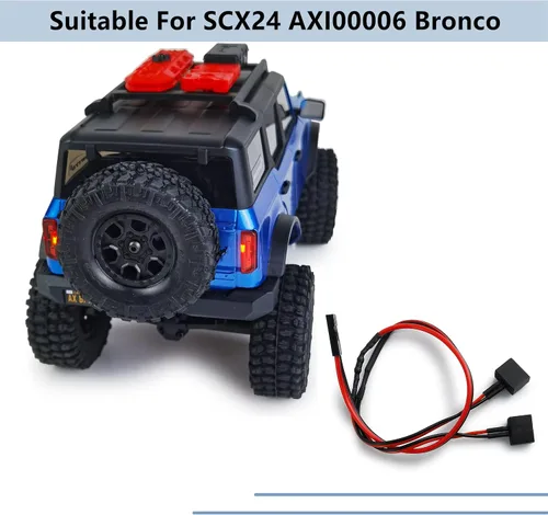 Vista 2 de MORLORDY Luces traseras LED RC para 1/24 RC Crawler Car SCX24 actualizaciones Bronco AXI00006 Accesorios