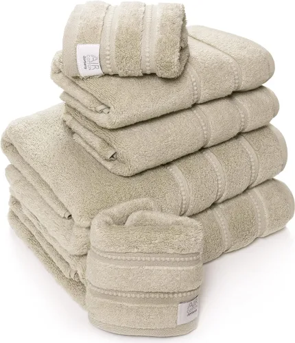 Vista 4 de Softerry Juego de toallas de baño de felpa prémium Zero Twist, 100% algodón suave, longitud de algodón egipcio, extra absorbentes, calidad de hotel