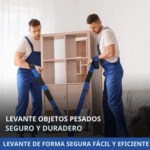 Vista 5 de Ytonet Correas de Mudanza, Sistema de Elevación y Movimiento para 2 Personas con 12 Cómodas Almohadillas de Esponja Engrosadas, Correas de Carga
