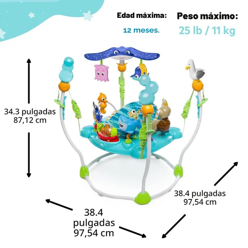 Vista 3 de Andador para bebés de Disney, Buscando a Nemo, mar de actividades