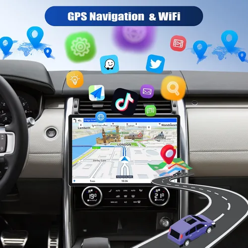Vista 5 de [4+64GB] Estéreo de coche Android 15 de 11.5 pulgadas para Honda Civic 2012-2015 11.5 pulgadas 4+64G