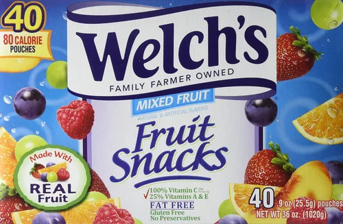 Vista 4 de Welch's Snacks de frutas, frutas mixtas, sin gluten, paquete a granel, 40 unidades (paquete de 6)