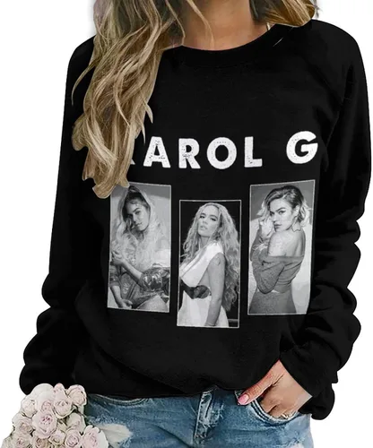 Vista 2 de PAPERBAGS Sweatshirt Womens Graphic Crewneck Long Sleeve Sweatshirts Casual Pullover Tops