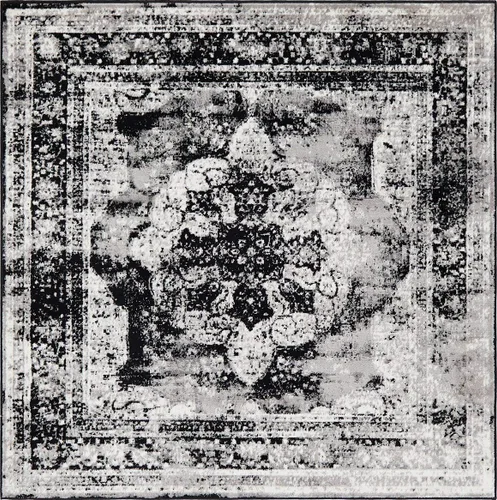 Vista 35 de Unique Loom, colección Sofía - Alfombra de la colección Salle Garnier (4' 1" x 6' 1", turquesa/azul, rectangular)