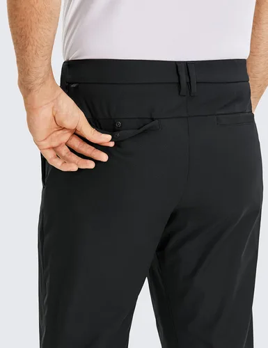 Vista 4 de CRZ YOGA Pantalones de golf cómodos para todo el día, tallas 303234 pulgadas de hombre, secado rápido, ligeros, con bolsillos, casuales