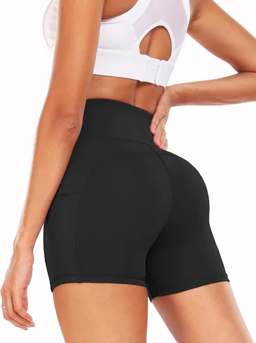 Vista 4 de CADMUS Pantalones cortos de yoga de cintura alta para mujer de 3 pulgadas, 4 pulgadas, 6 pulgadas, 7 pulgadas, 8 pulgadas, sensación desnuda